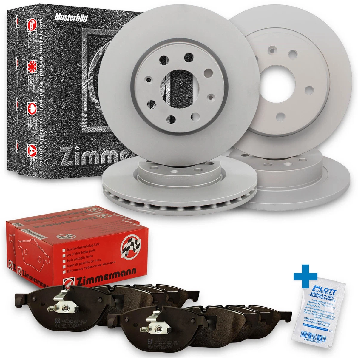 Гальмівні диски та колодки Zimmermann для Toyota Land Cruiser (_J7_) 3.4 D