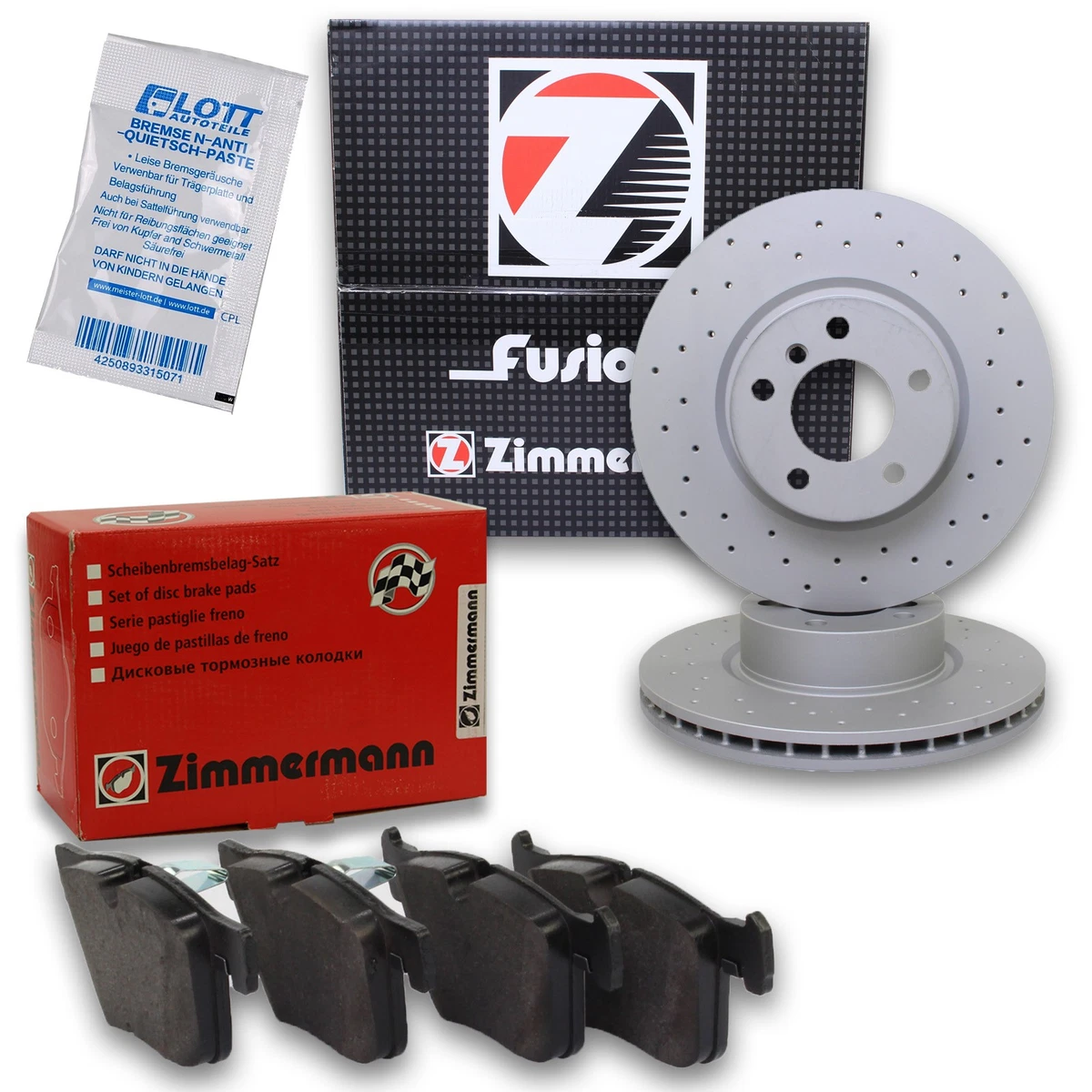 Zimmermann для BMW Z3 Roadster (E36): гальмівні колодки та диски високої якості